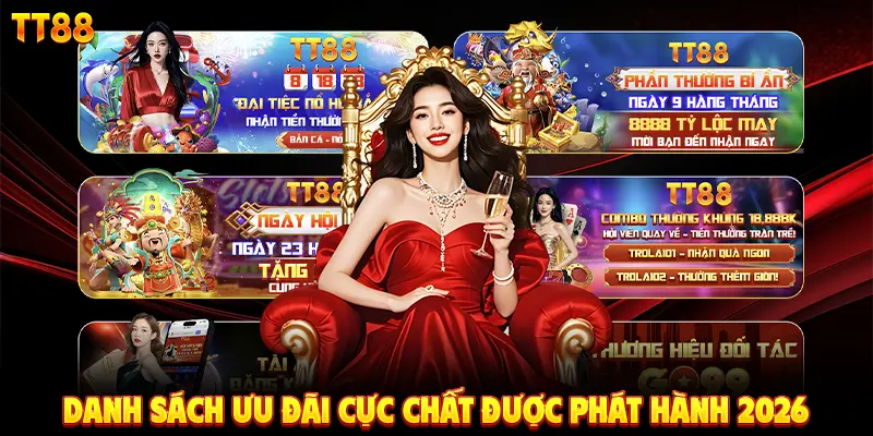 Danh sách ưu đãi cực chất được phát hành 2026